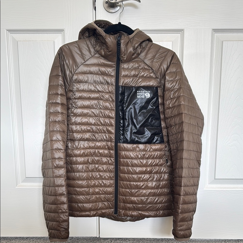 Mountain Hardwear Men's Brown Puffer Jacket